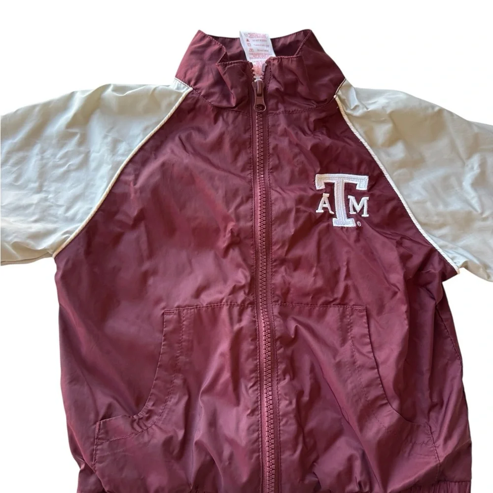 Texas A&M Maroon and White Windbreaker Jacket